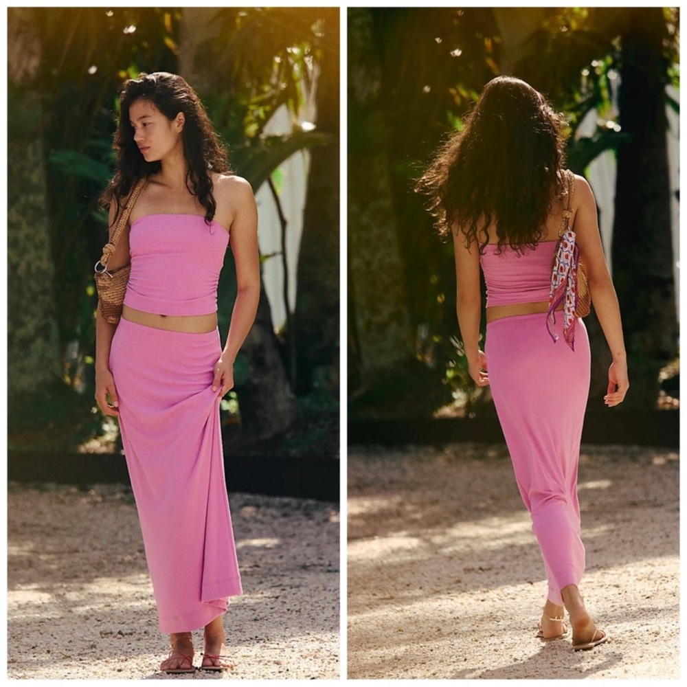 Free People Good Feels Tube Set In Wisteria